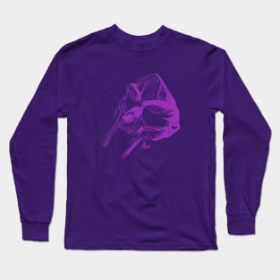 MF Doom Mask Purple Long Sleeve T-Shirt